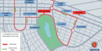 Vias serão interditadas neste domingo para passeio ciclístico