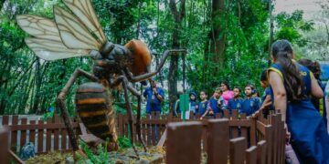 Últimos dias para visitar os insetos gigantes da Primavera Encantada, no Parque do Ingá